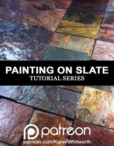 Painting TUTORIAL Learn how to paint on natural slate stone
